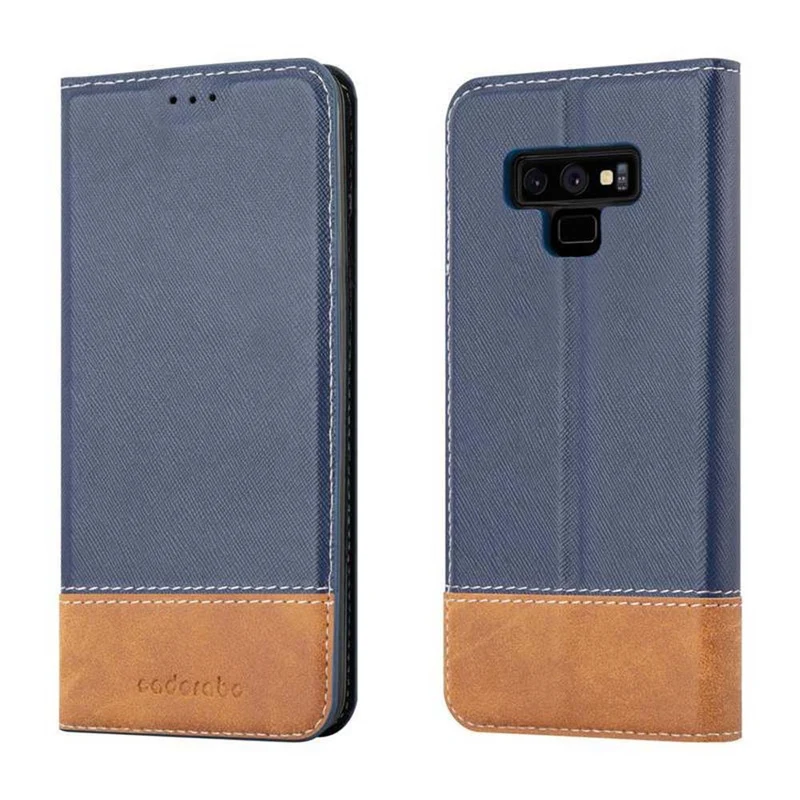 Cadorabo Hülle kompatibel mit Samsung Galaxy NOTE 9 Schutzhülle mit Magnetverschluss, Standfunktion und Kartenfach