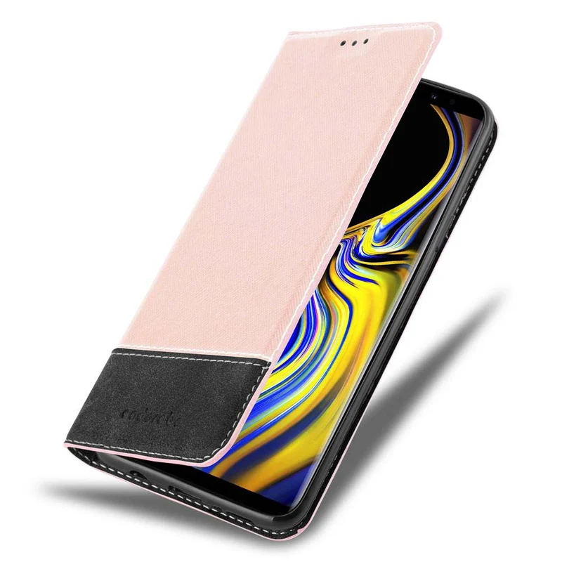 Cadorabo Hülle kompatibel mit Samsung Galaxy NOTE 9 Schutzhülle mit Magnetverschluss, Standfunktion und Kartenfach