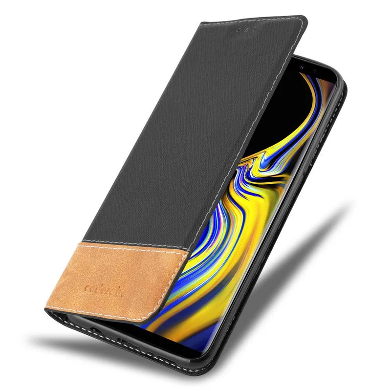 Cadorabo Hülle kompatibel mit Samsung Galaxy NOTE 9 Schutzhülle mit Magnetverschluss, Standfunktion und Kartenfach