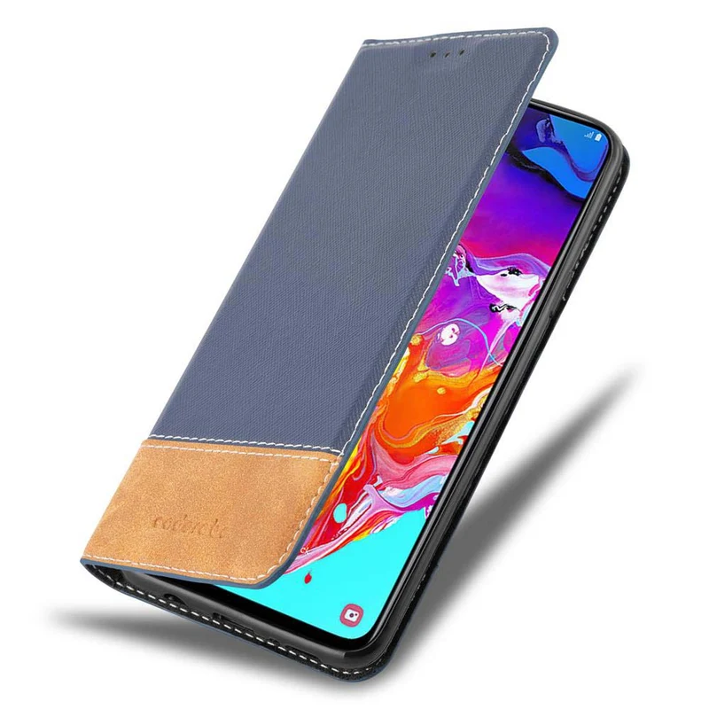 Cadorabo Hülle kompatibel mit Samsung Galaxy A70 / A70s Schutzhülle mit Magnetverschluss, Standfunktion und Kartenfach