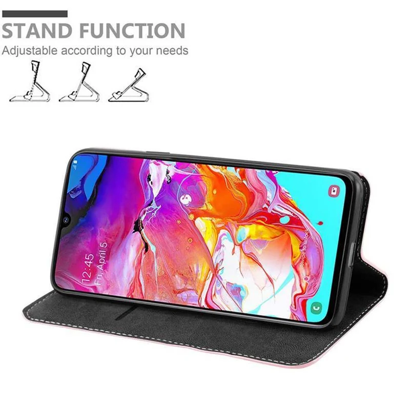 Cadorabo Hülle kompatibel mit Samsung Galaxy A70 / A70s Schutzhülle mit Magnetverschluss, Standfunktion und Kartenfach