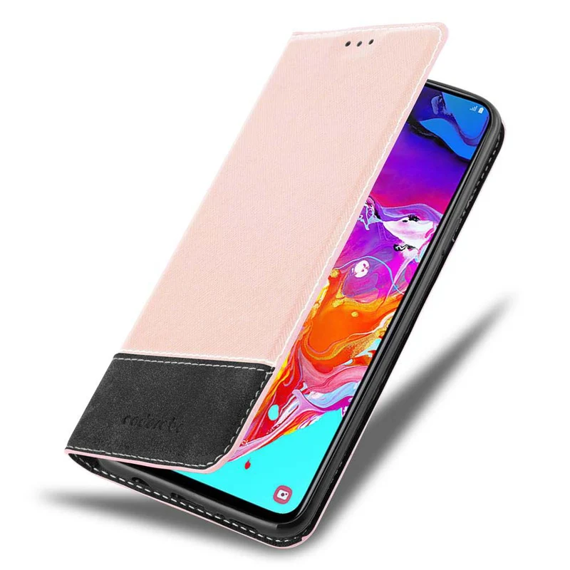 Cadorabo Hülle kompatibel mit Samsung Galaxy A70 / A70s Schutzhülle mit Magnetverschluss, Standfunktion und Kartenfach