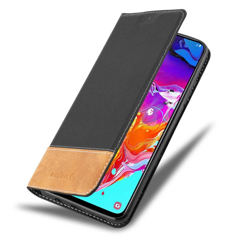 Cadorabo Hülle kompatibel mit Samsung Galaxy A70 / A70s Schutzhülle mit Magnetverschluss, Standfunktion und Kartenfach