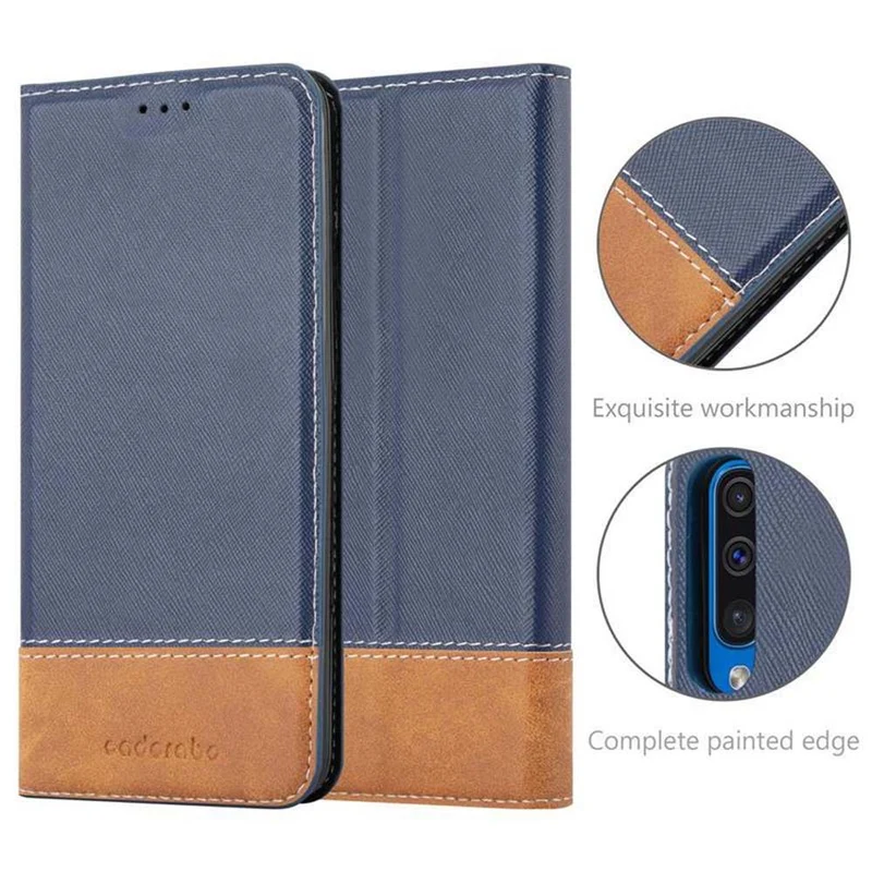 Cadorabo Hülle kompatibel mit Samsung Galaxy A50 4G / A50s / A30s Schutzhülle mit Magnetverschluss, Standfunktion und Kartenfach