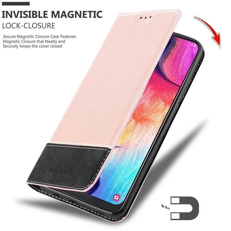Cadorabo Hülle kompatibel mit Samsung Galaxy A50 4G / A50s / A30s Schutzhülle mit Magnetverschluss, Standfunktion und Kartenfach