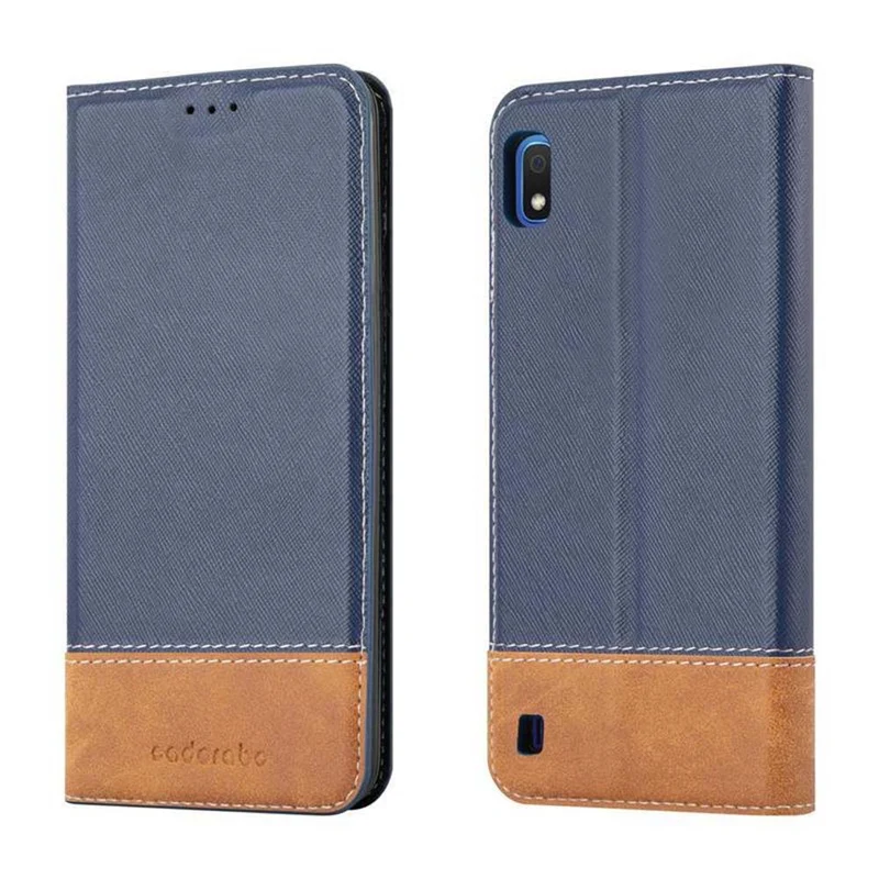 Cadorabo Hülle kompatibel mit Samsung Galaxy A10 / M10 Schutzhülle mit Magnetverschluss, Standfunktion und Kartenfach