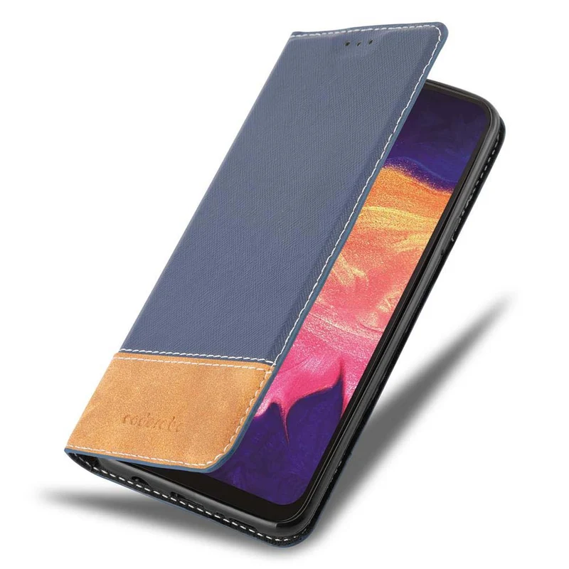 Cadorabo Hülle kompatibel mit Samsung Galaxy A10 / M10 Schutzhülle mit Magnetverschluss, Standfunktion und Kartenfach