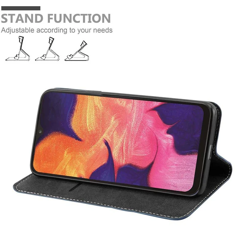 Cadorabo Hülle kompatibel mit Samsung Galaxy A10 / M10 Schutzhülle mit Magnetverschluss, Standfunktion und Kartenfach