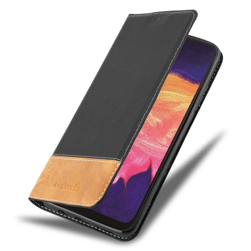Cadorabo Hülle kompatibel mit Samsung Galaxy A10 / M10 Schutzhülle mit Magnetverschluss, Standfunktion und Kartenfach
