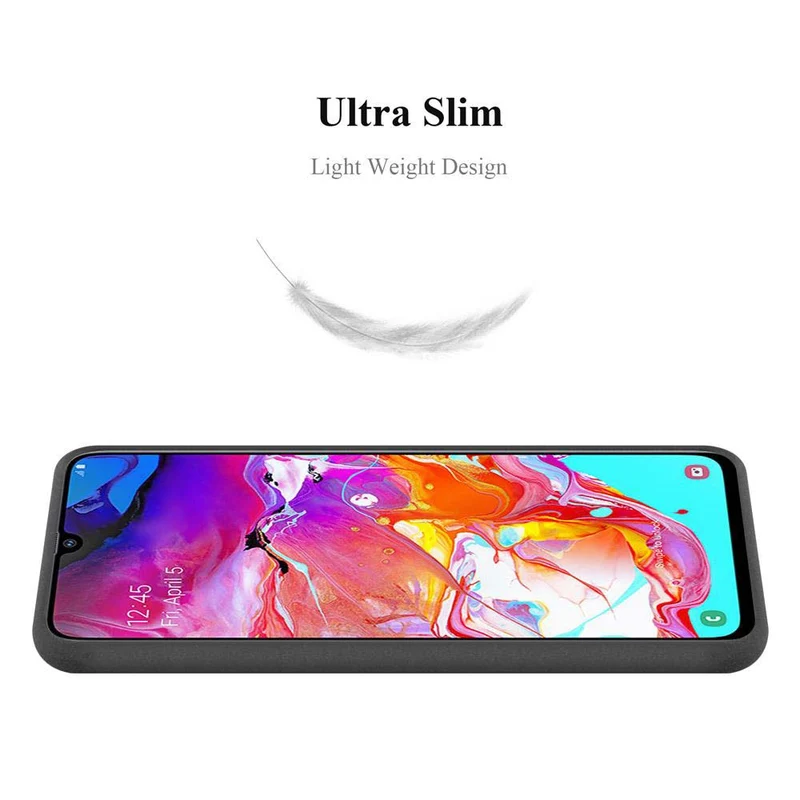 Cadorabo Hülle kompatibel mit Samsung Galaxy A70 / A70s Schutzhülle aus flexiblem TPU Silikon