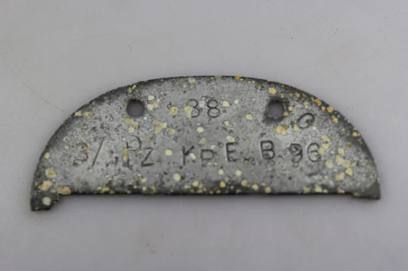 3/Pz.Kp.EB96 - Halbes Typenschild