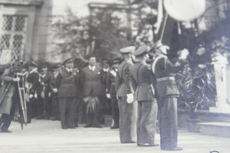 Foto der Caserta Air Force Academy, anwesend HE Italo Balbo.