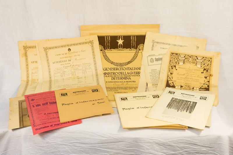Block aus Papiermaterial, alles aus einer einzigen Familie