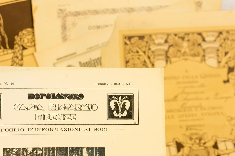 Block aus Papiermaterial, alles aus einer einzigen Familie