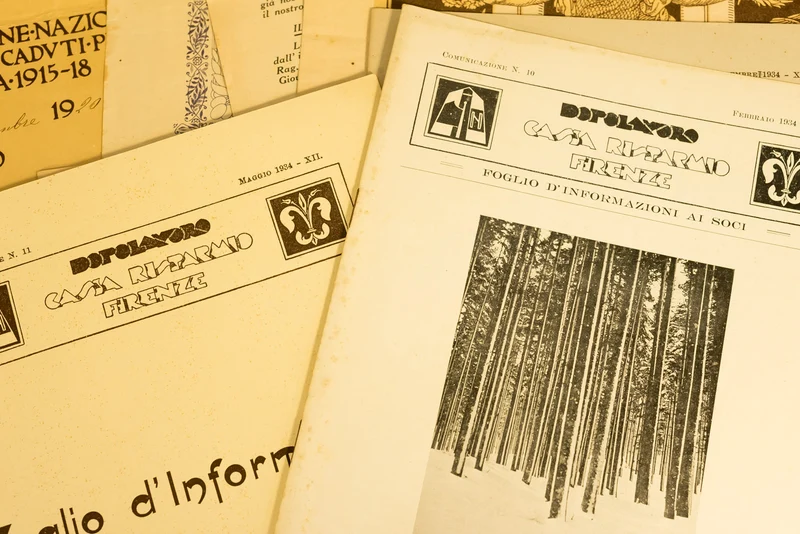 Block aus Papiermaterial, alles aus einer einzigen Familie