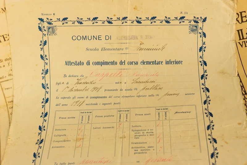 Block aus Papiermaterial, alles aus einer einzigen Familie