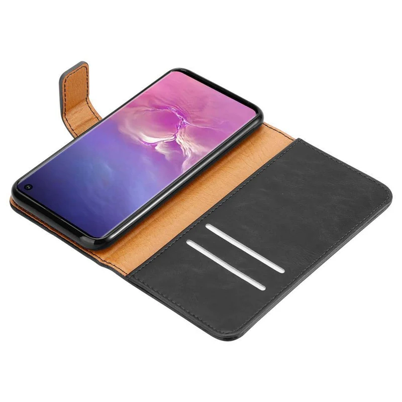 Cadorabo Hülle kompatibel mit Samsung Galaxy S10 4G Schutzhülle mit Magnetverschluss, Standfunktion und Kartenfach