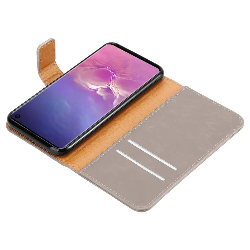 Cadorabo Hülle kompatibel mit Samsung Galaxy S10 4G Schutzhülle mit Magnetverschluss, Standfunktion und Kartenfach