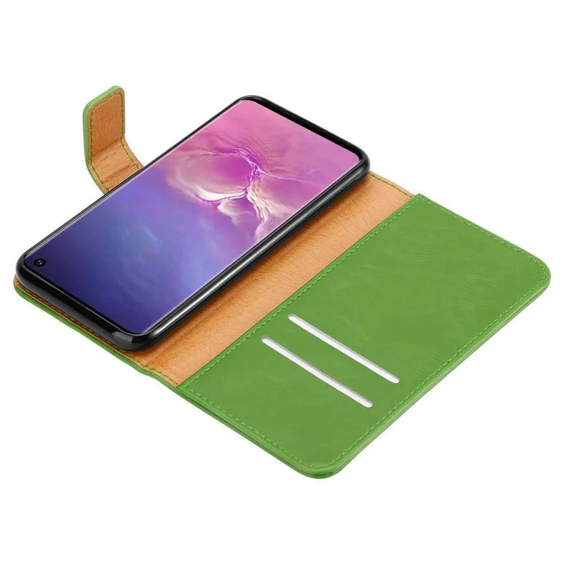 Cadorabo Hülle kompatibel mit Samsung Galaxy S10 4G Schutzhülle mit Magnetverschluss, Standfunktion und Kartenfach