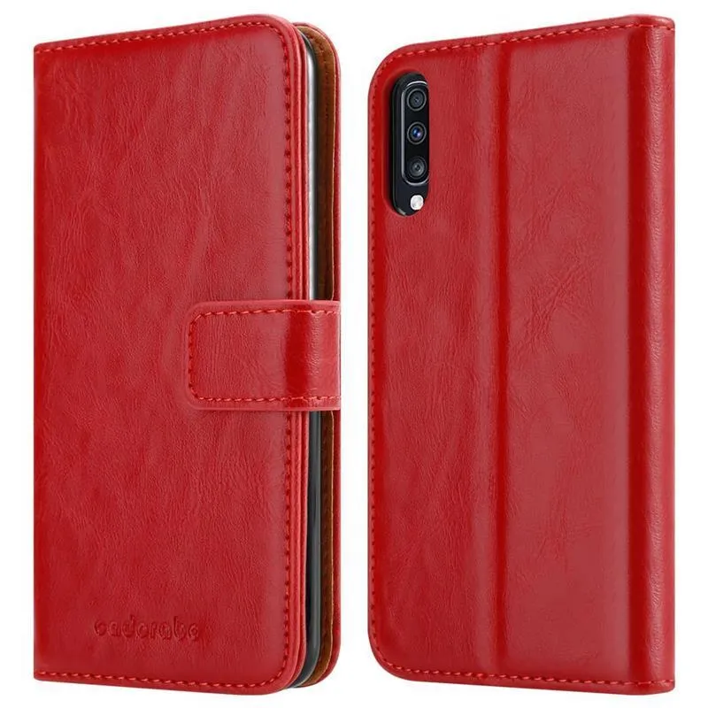 Cadorabo Hülle kompatibel mit Samsung Galaxy A70 / A70s Schutzhülle mit Magnetverschluss, Standfunktion und Kartenfach