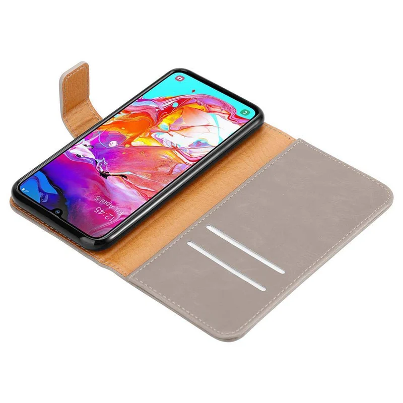 Cadorabo Hülle kompatibel mit Samsung Galaxy A70 / A70s Schutzhülle mit Magnetverschluss, Standfunktion und Kartenfach