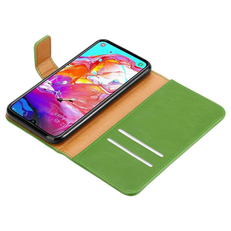 Cadorabo Hülle kompatibel mit Samsung Galaxy A70 / A70s Schutzhülle mit Magnetverschluss, Standfunktion und Kartenfach