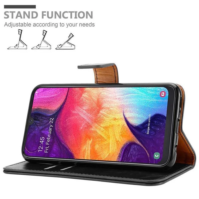 Cadorabo Hülle kompatibel mit Samsung Galaxy A50 4G / A50s / A30s Schutzhülle mit Magnetverschluss, Standfunktion und Kartenfach
