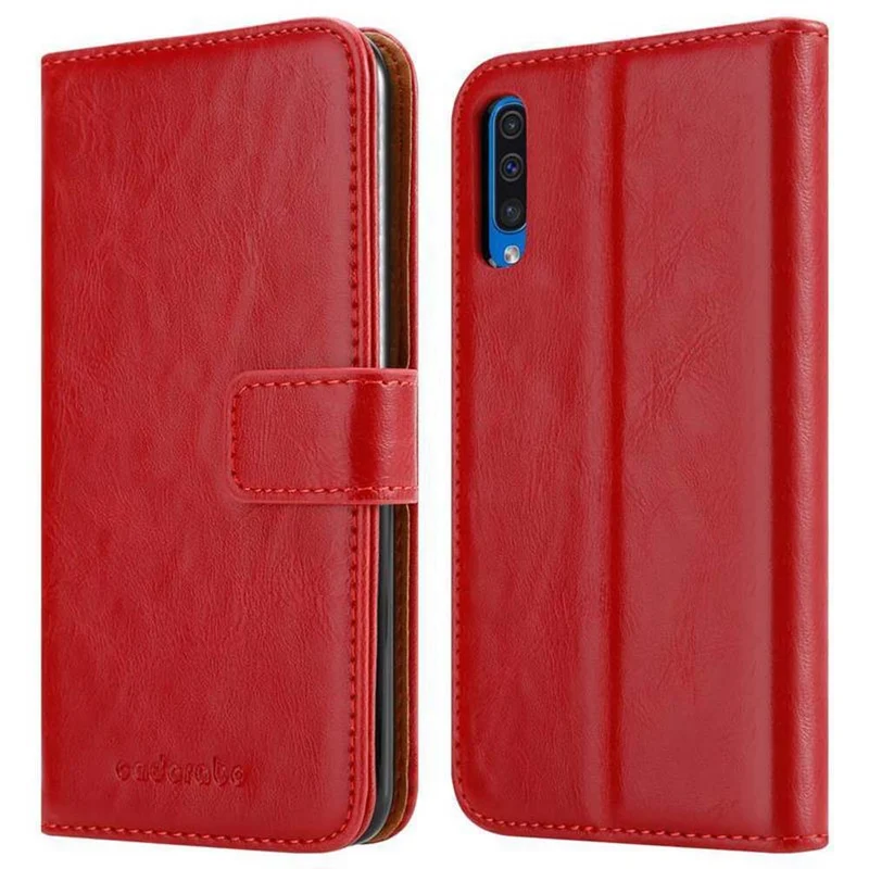 Cadorabo Hülle kompatibel mit Samsung Galaxy A50 4G / A50s / A30s Schutzhülle mit Magnetverschluss, Standfunktion und Kartenfach