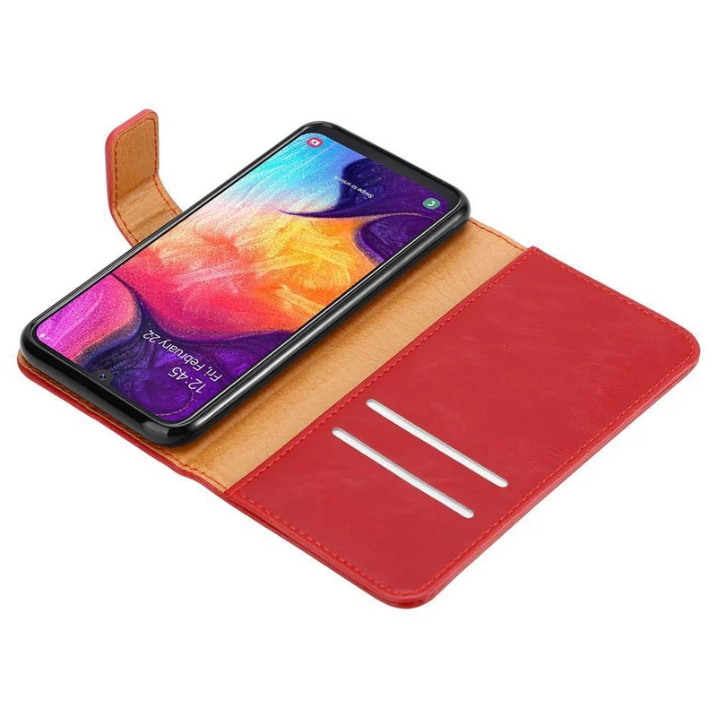 Cadorabo Hülle kompatibel mit Samsung Galaxy A50 4G / A50s / A30s Schutzhülle mit Magnetverschluss, Standfunktion und Kartenfach