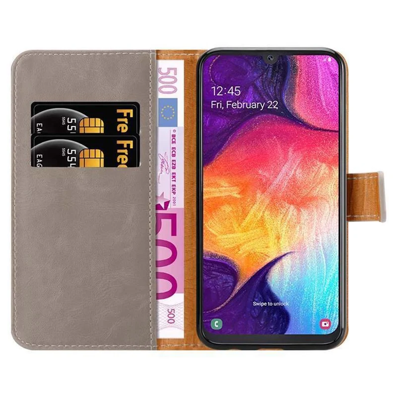 Cadorabo Hülle kompatibel mit Samsung Galaxy A50 4G / A50s / A30s Schutzhülle mit Magnetverschluss, Standfunktion und Kartenfach