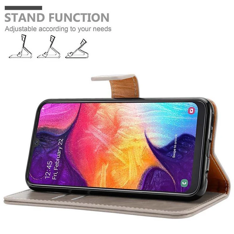 Cadorabo Hülle kompatibel mit Samsung Galaxy A50 4G / A50s / A30s Schutzhülle mit Magnetverschluss, Standfunktion und Kartenfach