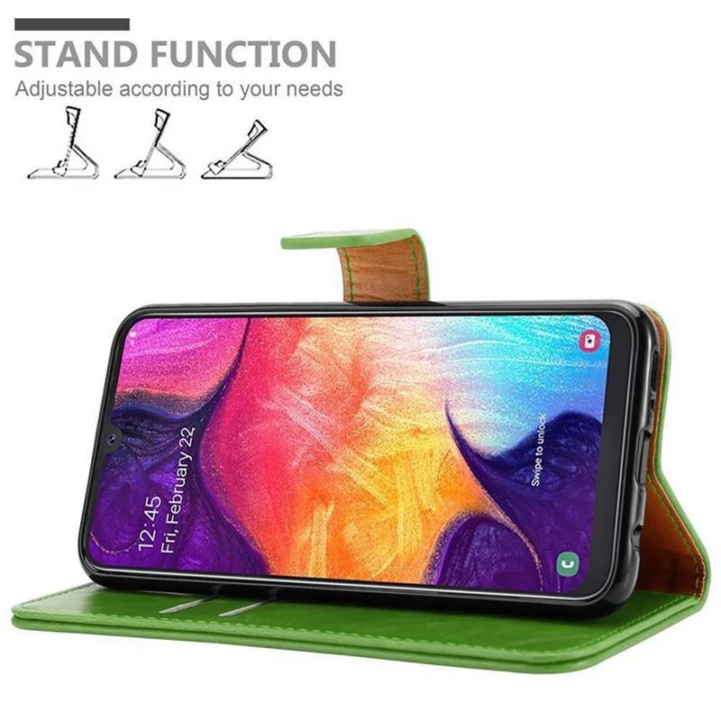 Cadorabo Hülle kompatibel mit Samsung Galaxy A50 4G / A50s / A30s Schutzhülle mit Magnetverschluss, Standfunktion und Kartenfach