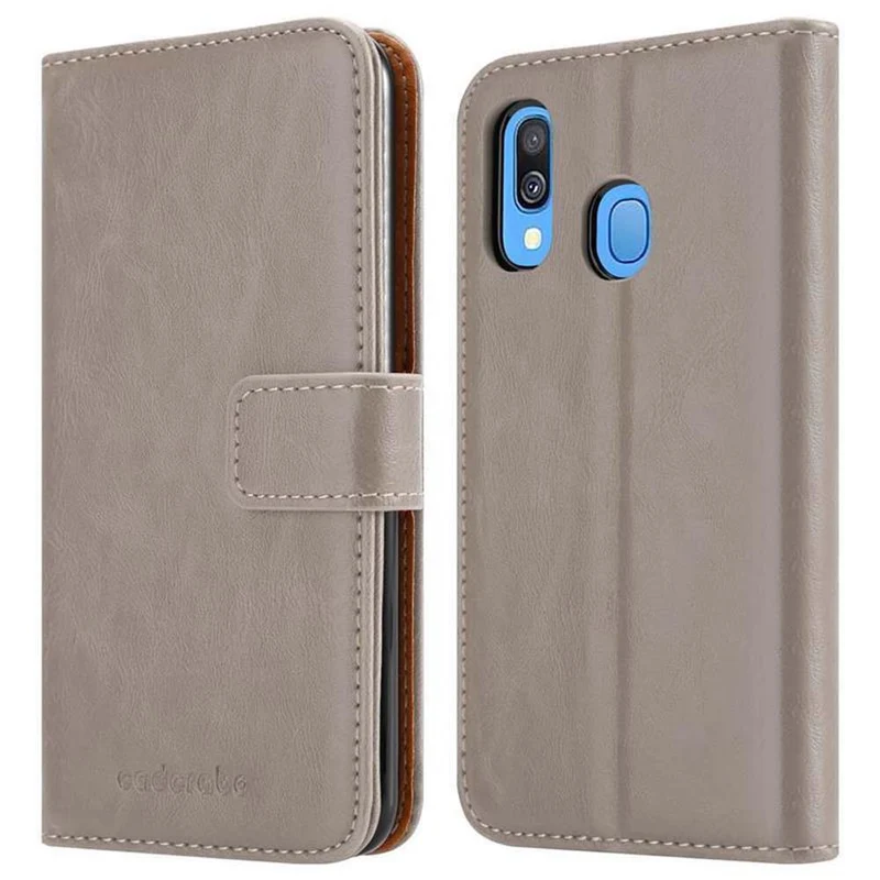 Cadorabo Hülle kompatibel mit Samsung Galaxy A40 Schutzhülle mit Magnetverschluss, Standfunktion und Kartenfach