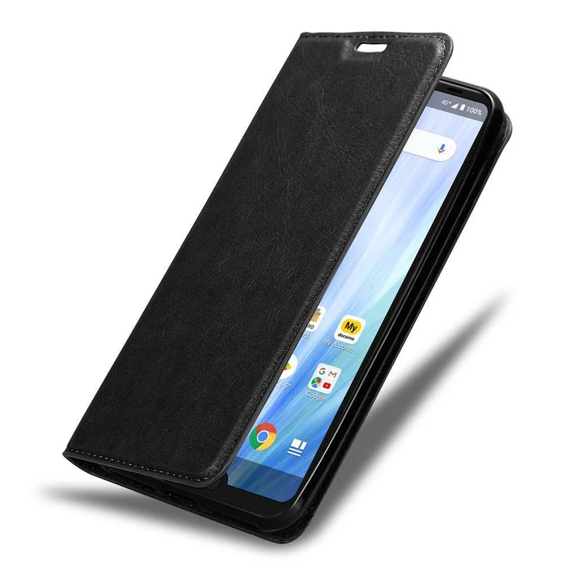 Cadorabo Hülle kompatibel mit Sharp Aquos R3 Schutzhülle mit Magnetverschluss, Standfunktion und Kartenfach
