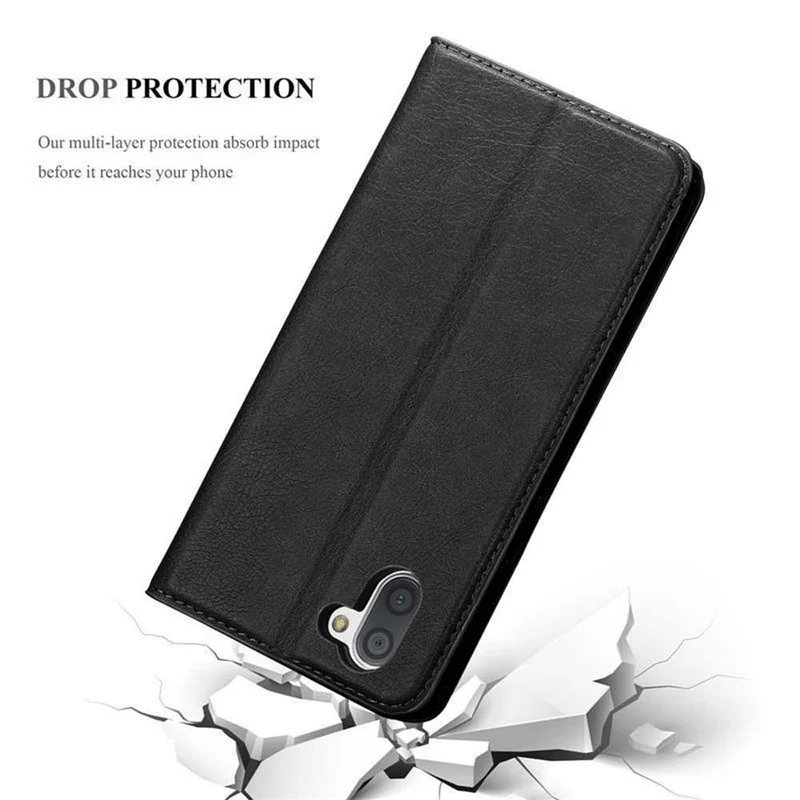 Cadorabo Hülle kompatibel mit Sharp Aquos R3 Schutzhülle mit Magnetverschluss, Standfunktion und Kartenfach