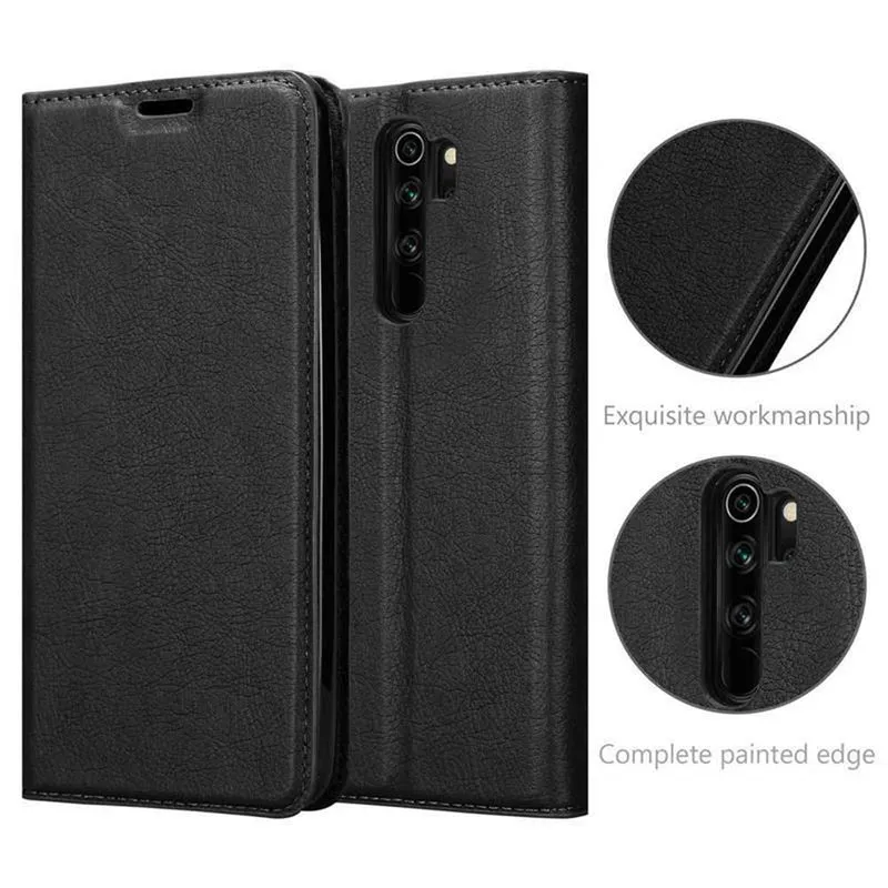 Cadorabo Hülle kompatibel mit Xiaomi RedMi NOTE 8 PRO Schutzhülle mit Magnetverschluss, Standfunktion und Kartenfach