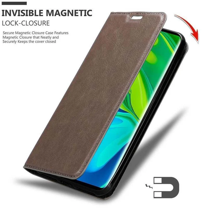 Cadorabo Hülle kompatibel mit Xiaomi RedMi NOTE 10 4G / RedMi NOTE 10S Schutzhülle mit Magnetverschluss, Standfunktion und Kartenfach