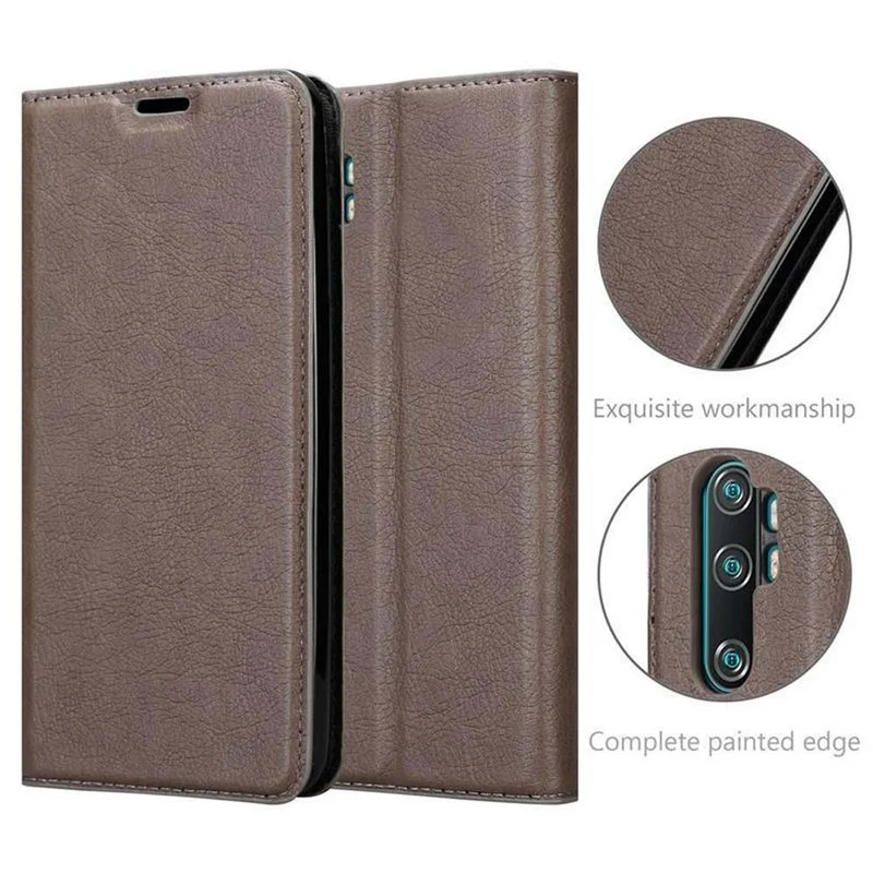 Cadorabo Hülle kompatibel mit Xiaomi RedMi NOTE 10 4G / RedMi NOTE 10S Schutzhülle mit Magnetverschluss, Standfunktion und Kartenfach