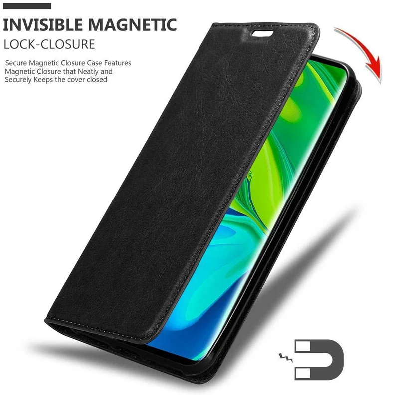 Cadorabo Hülle kompatibel mit Xiaomi RedMi NOTE 10 4G / RedMi NOTE 10S Schutzhülle mit Magnetverschluss, Standfunktion und Kartenfach