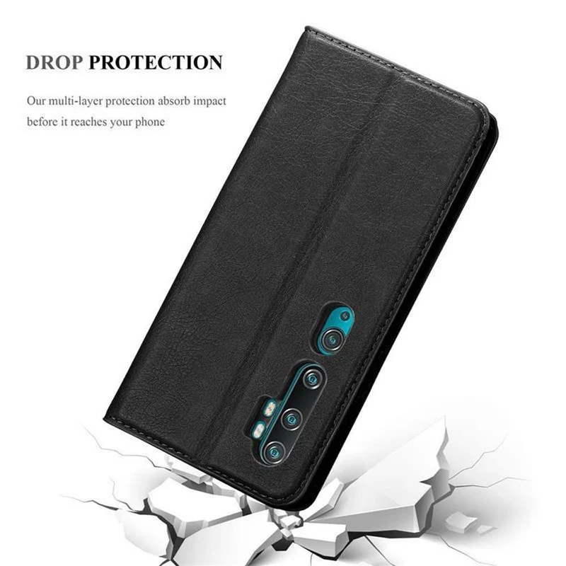 Cadorabo Hülle kompatibel mit Xiaomi RedMi NOTE 10 4G / RedMi NOTE 10S Schutzhülle mit Magnetverschluss, Standfunktion und Kartenfach