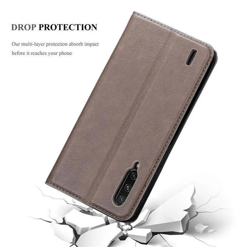 Cadorabo Hülle kompatibel mit Xiaomi Mi CC9 Schutzhülle mit Magnetverschluss, Standfunktion und Kartenfach