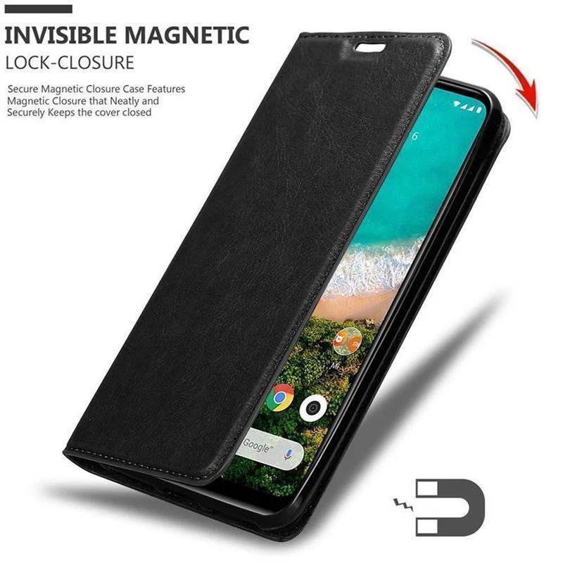 Cadorabo Hülle kompatibel mit Xiaomi Mi CC9 Schutzhülle mit Magnetverschluss, Standfunktion und Kartenfach