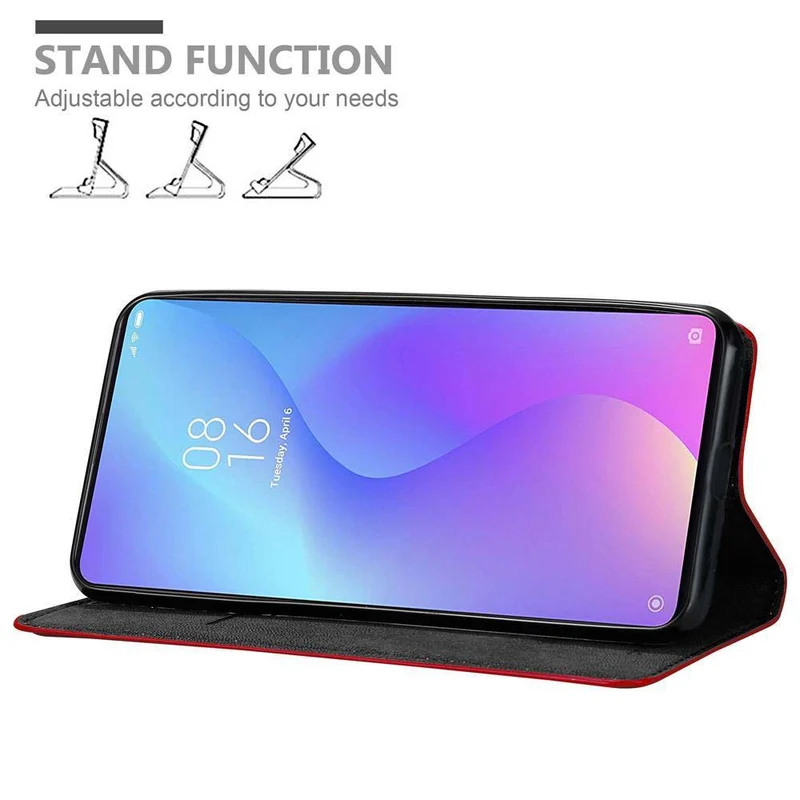 Cadorabo Hülle kompatibel mit Xiaomi Mi 9T / Mi 9T PRO / RedMi K20 / RedMi K20 PRO Schutzhülle mit Magnetverschluss, Standfunktion und Kartenfach