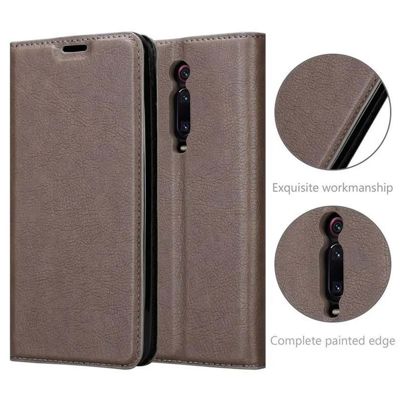 Cadorabo Hülle kompatibel mit Xiaomi Mi 9T / Mi 9T PRO / RedMi K20 / RedMi K20 PRO Schutzhülle mit Magnetverschluss, Standfunktion und Kartenfach