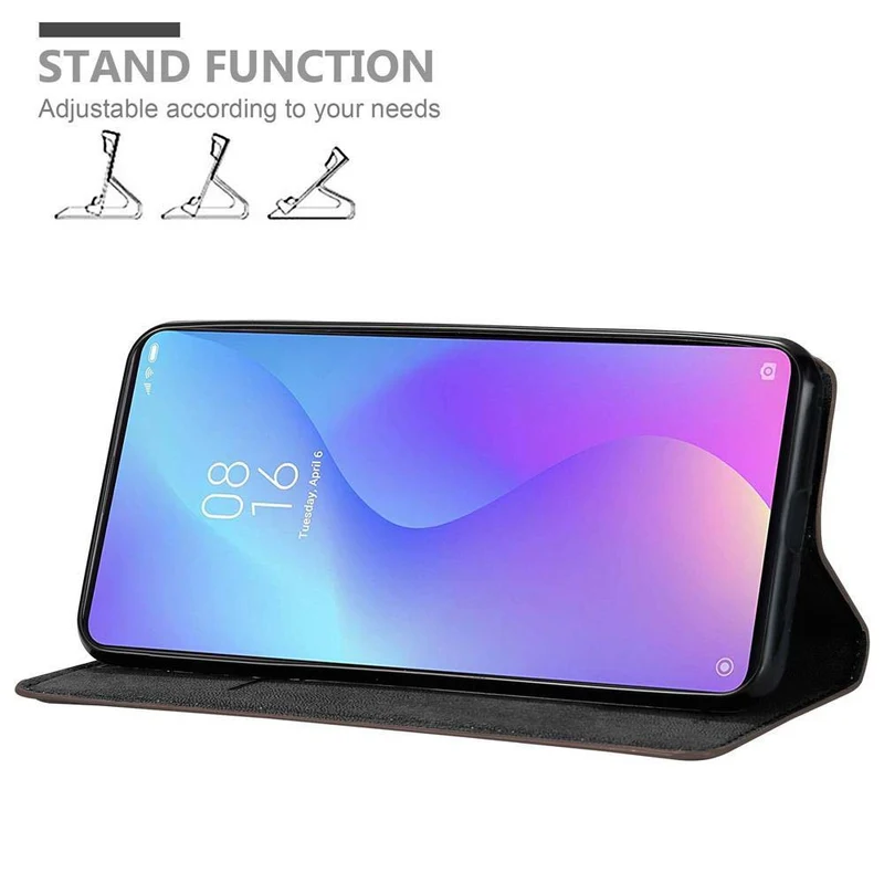 Cadorabo Hülle kompatibel mit Xiaomi Mi 9T / Mi 9T PRO / RedMi K20 / RedMi K20 PRO Schutzhülle mit Magnetverschluss, Standfunktion und Kartenfach