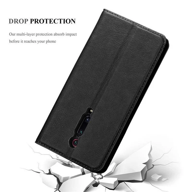 Cadorabo Hülle kompatibel mit Xiaomi Mi 9T / Mi 9T PRO / RedMi K20 / RedMi K20 PRO Schutzhülle mit Magnetverschluss, Standfunktion und Kartenfach