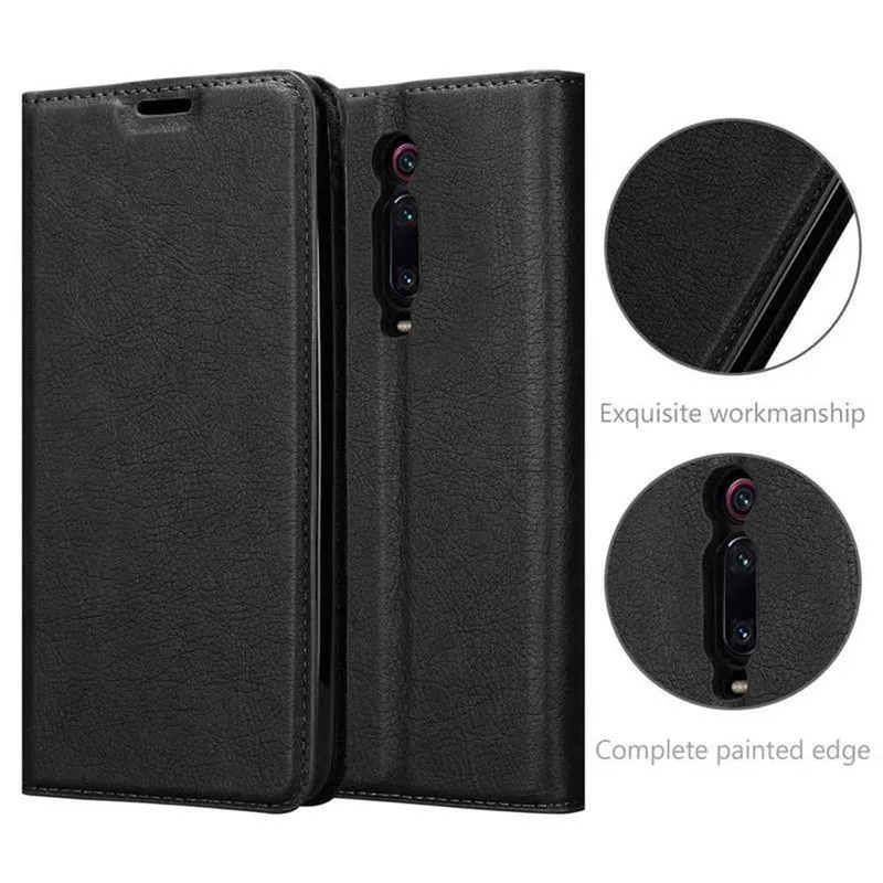Cadorabo Hülle kompatibel mit Xiaomi Mi 9T / Mi 9T PRO / RedMi K20 / RedMi K20 PRO Schutzhülle mit Magnetverschluss, Standfunktion und Kartenfach