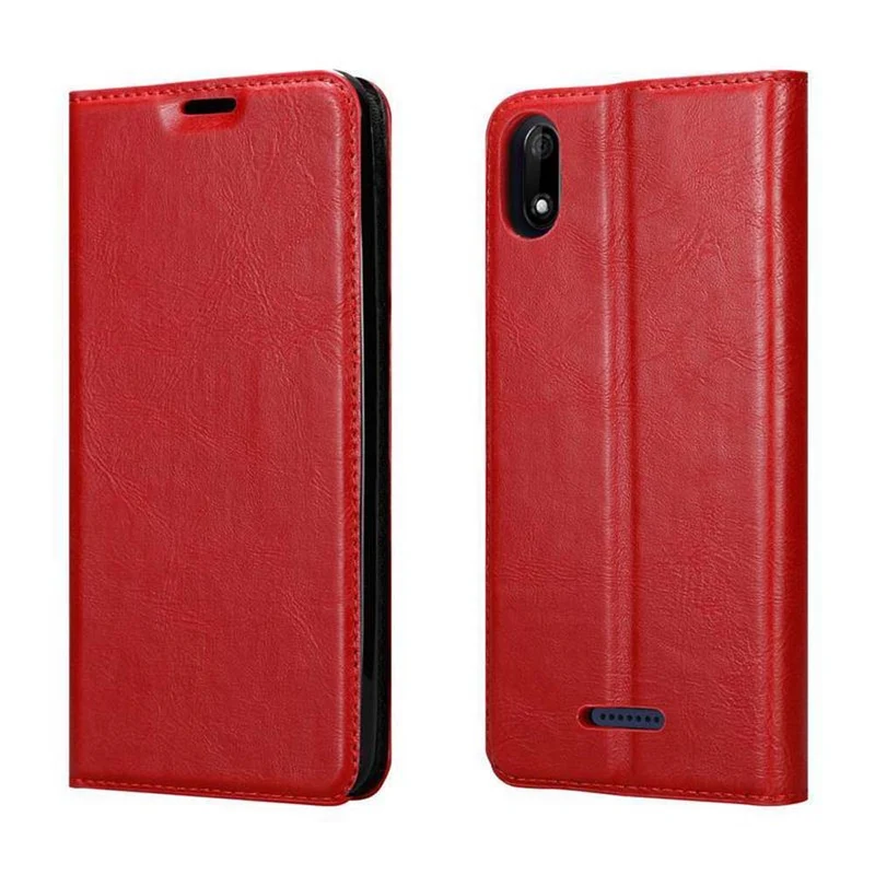 Cadorabo Hülle kompatibel mit WIKO Y60 Schutzhülle mit Magnetverschluss, Standfunktion und Kartenfach