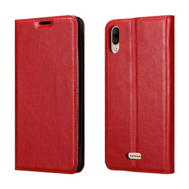 Cadorabo Hülle kompatibel mit WIKO Y80 Schutzhülle mit Magnetverschluss, Standfunktion und Kartenfach