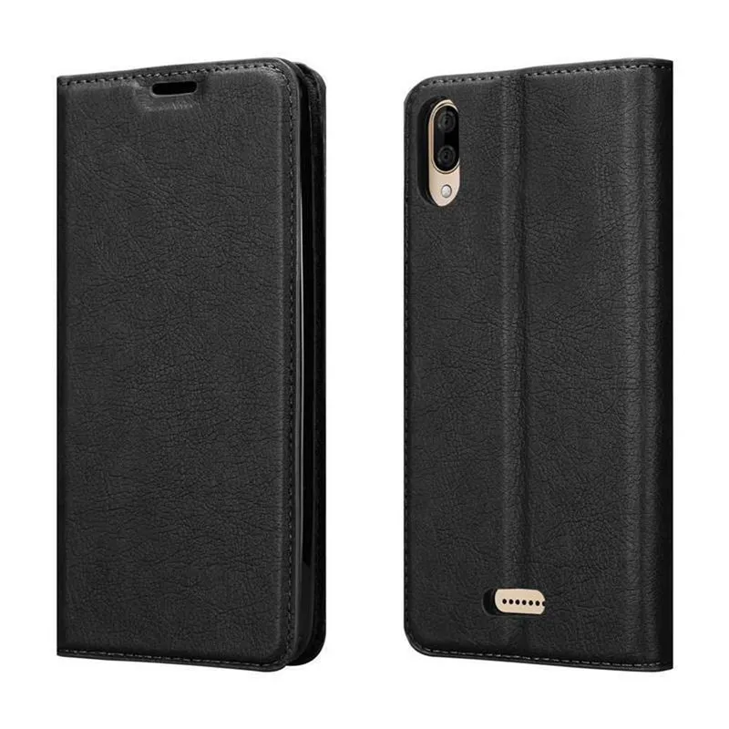 Cadorabo Hülle kompatibel mit WIKO Y80 Schutzhülle mit Magnetverschluss, Standfunktion und Kartenfach